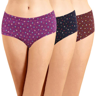 ICIN-039 Hipster Panties with Inner Elastic - (Pack of 3)