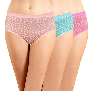 ICOE-074 Hipster Panties with Outer Elastic - (Pack of 3)